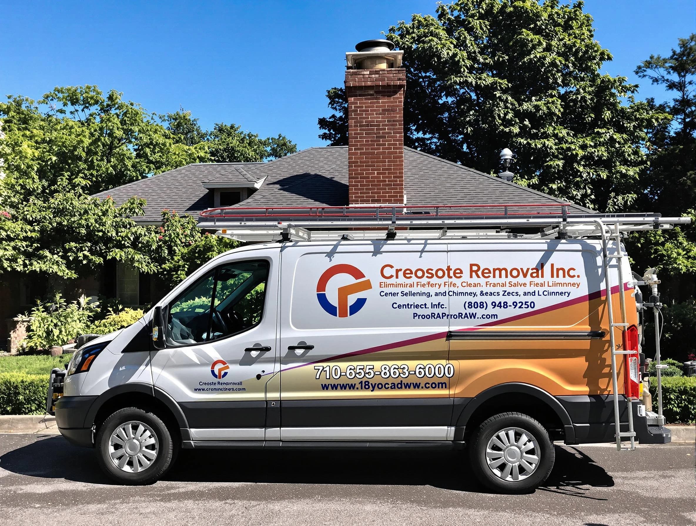 Livingston Chimney Sweep technician removing creosote safely in Livingston, NJ