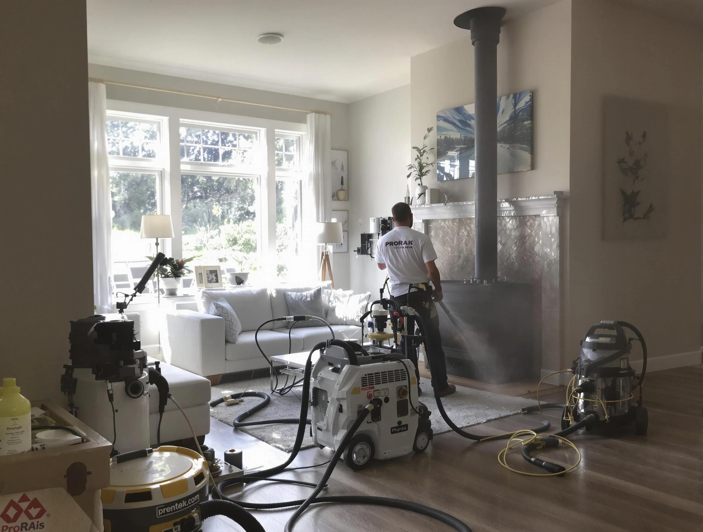 Soot removal service by Livingston Chimney Sweep for a fireplace in Livingston, NJ